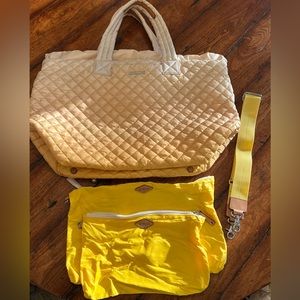 MZ Wallace Large Metro Tote Deluxe in Sunflower Ombre